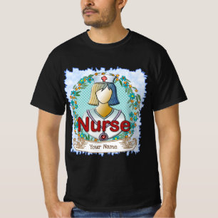 Camiseta enfermeiro floral legal