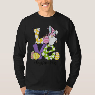Camiseta Enfermeiro Funny Love Gnome Bunny Ovo Páscoa Regis