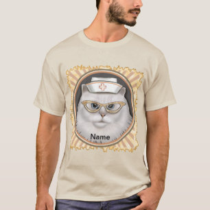 Camiseta Enfermeiro-gato persa