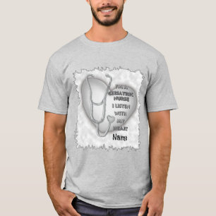 Camiseta Enfermeiro Geriátrico cinza
