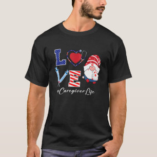 Camiseta Enfermeiro Gnome Cute Stethoscope Seringa Cuidador