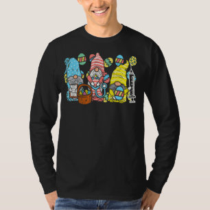 Camiseta Enfermeiro Gnomos Stethoscope Ovos Páscoa Escrub R