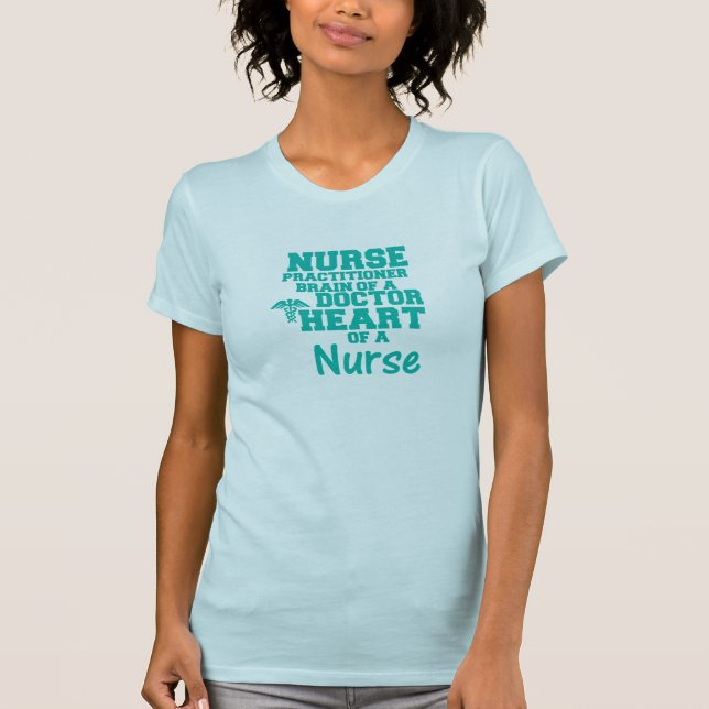 Camiseta Enfermeiro Inspiracional Aqua T-Shirt (Frente)