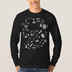 Camiseta Enfermeiro Life Rn Lpn Cna Healthcare