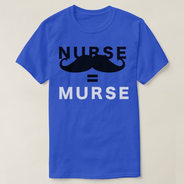 Camiseta Enfermeiro Masculino Murse Mustache (Frente do Design)