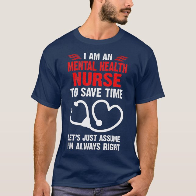 Camiseta Enfermeiro Mental Médico Psiquiátrico (Frente)