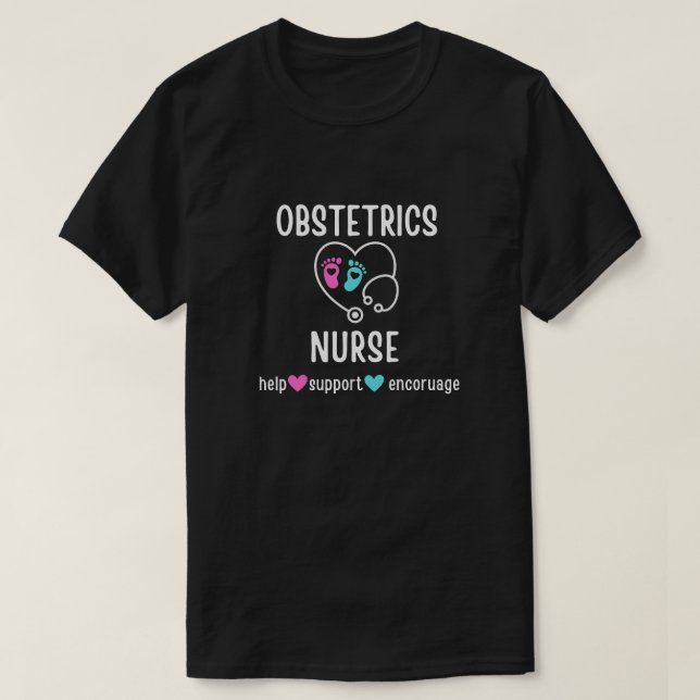 Camiseta Enfermeiro OB Obstetrícia Enfermeira Obstetrícia (Frente do Design)