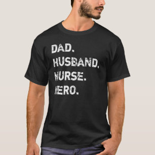 Camiseta Enfermeiro Pai da Marido RN LPN Enfermagem Hero Pr