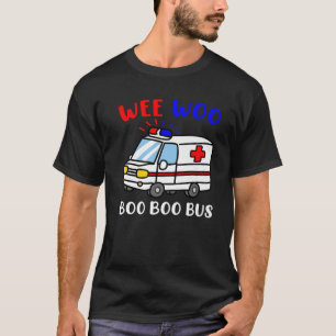 Camiseta Enfermeiro paramédico EMT EMS Weo Boo Bus