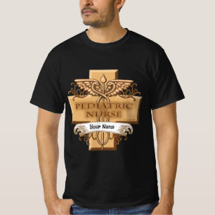 Camiseta Enfermeiro Pediátrico Cross Caduceus