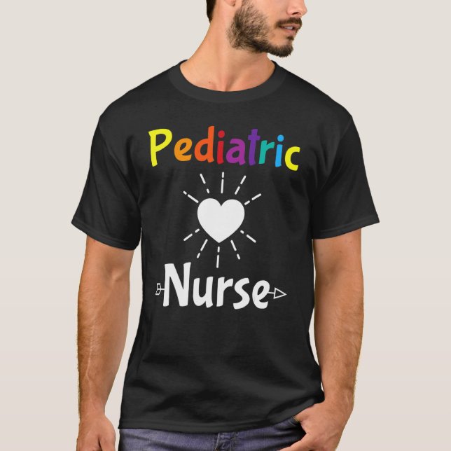 Camiseta Enfermeiro Pediátrico Enfermagem Médica Pediátrica (Frente)