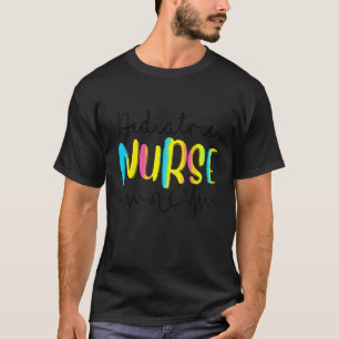 Camiseta Enfermeiro Pediátrico Estetoscópio Médico Rn Wom
