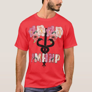 Camiseta Enfermeiro PMHNP Caduceus Psiquiátrico para a Saúd