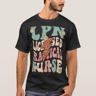 Camiseta Enfermeiro Prático Licenciado LPN Retro Groovy Nur