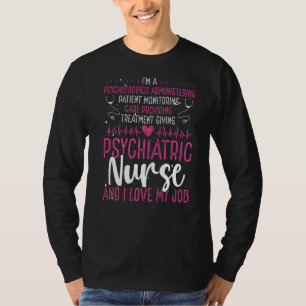 Camiseta Enfermeiro Psiquiátrico Apreciação Psicologia Enfe