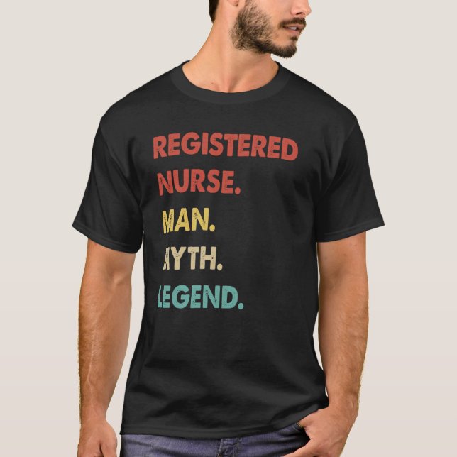 Camiseta Enfermeiro Registrado Mito Legenda 1 (Frente)