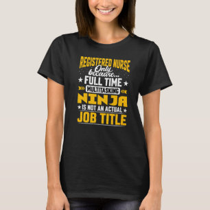 Camiseta Enfermeiro Registrado Título Rn Nurse Praticante