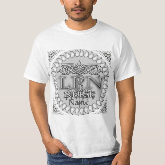 Camiseta enfermeiro rico Caduceus LPN (Frente)