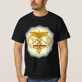 Camiseta enfermeiro rico gold caduceus