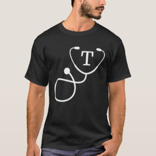 Camiseta Enfermeiro RN LPN Médico Estetoscópio com