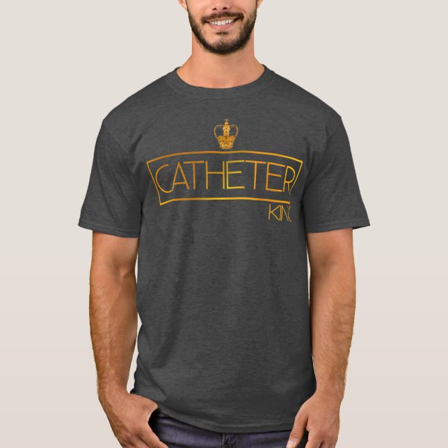 Camiseta enfermeiro urologista Catheter King Funny (Frente)