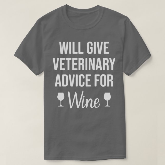 Camiseta Enfermeiro veterinário engraçado dará aconselhamen (Frente do Design)