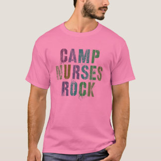 Camiseta ENFERMEIROS CAMP ROCKS Acampamento Engraçado Campa
