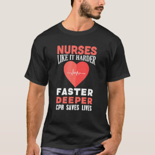 Camiseta Enfermeiros Como Esta Mais Rápida Design De Cpr Ma