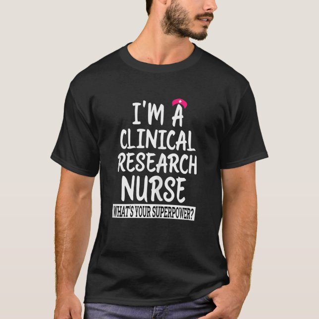 Camiseta Enfermeiros de Pesquisa Clínica Enfermeiros Enferm (Frente)