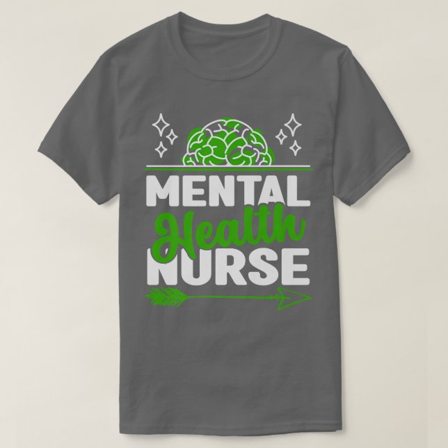 Camiseta Enfermeiros De Saúde Mental Enfermando Rn 5142 236 (Frente do Design)