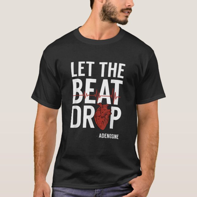 Camiseta Enfermeiros Deixem cair Adenosina RN (Frente)