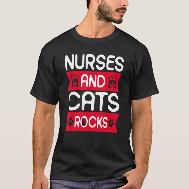 Camiseta Enfermeiros e Gatos Enfermeiros (Frente)