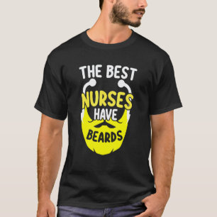 Camiseta Enfermeiros Engraçados Com Barbas Melhor Enfermeir