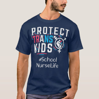 Camiseta Enfermeiros Escolares Protegem Crianças Transgêner