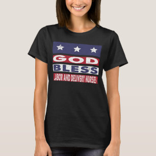 Camiseta Enfermeiros Patrióticos De Trabalho E Entrega De d
