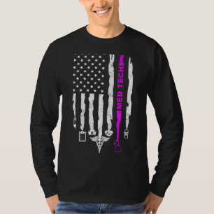 Camiseta Enfermeiros Patrióticos Enfermeiros de Bandeira Me