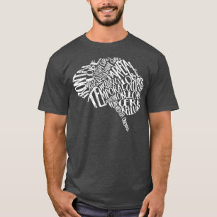 Camiseta Enfermeiros Semana Tipografia Cerebral