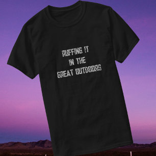 Camiseta Enfiando-O No Excelente Ao Ar Livre, Seguindo Cach