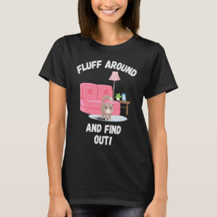 Camiseta Enfie-se e Descubra Gato Bravo Mãe de Gato Gata