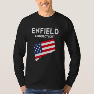Camiseta Enfield Connecticut EUA State America Viagem Conne