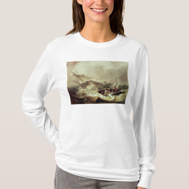 Camiseta Enfileiramento a salvar shipwrecked (Frente)
