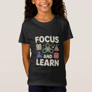 Camiseta Enfoque e aprenda Professora Especial de Educação