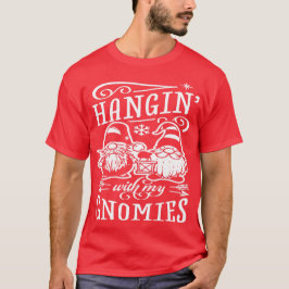 Camiseta Enforquem-se com os meus gnomos - o Natal dos Gnom