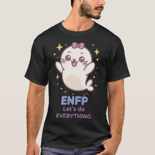 Camiseta Enfp Kawaii Seal O Sonhador Mais Saído