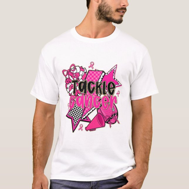 Camiseta Enfrentar a Consciência do Cancer da Mama (Frente)