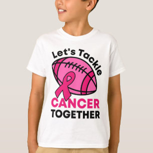 Camiseta Enfrente o Câncer Juntos Futebol Fita do Câncer de