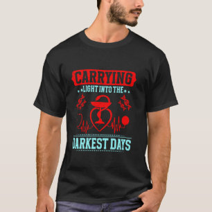 Camiseta Enfuzando Luz nos Dias Mais Sombrios Enfermeira de