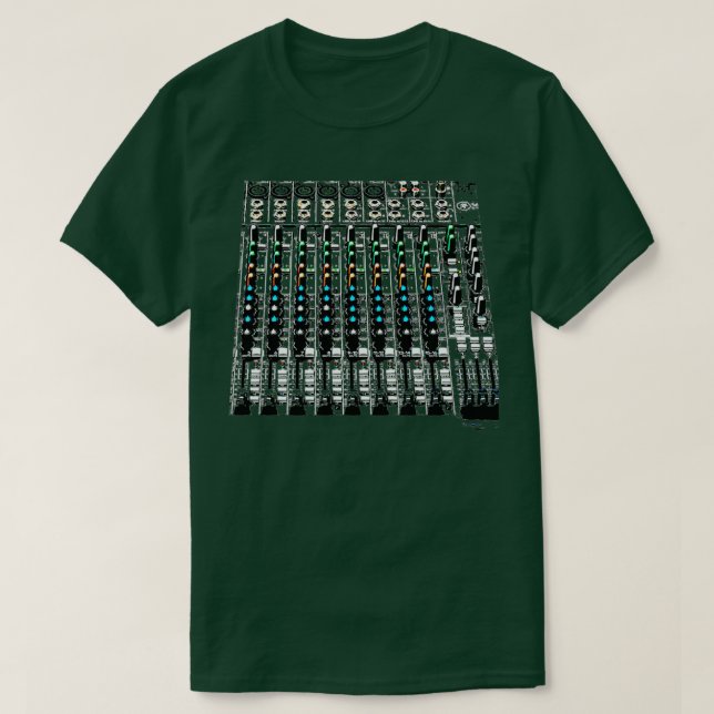 Camiseta Eng. de Gravação de Console de Combinação de Engen (Frente do Design)