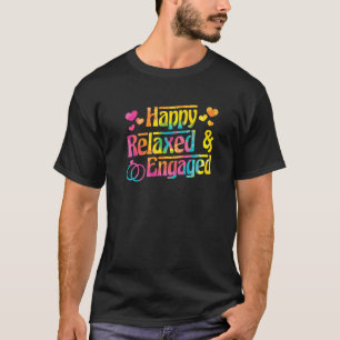 Camiseta Enga de Casal de Fidelidade da Fiancée feliz e rea
