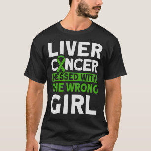 Camiseta Enganada com a consciência do Câncer de figado fem